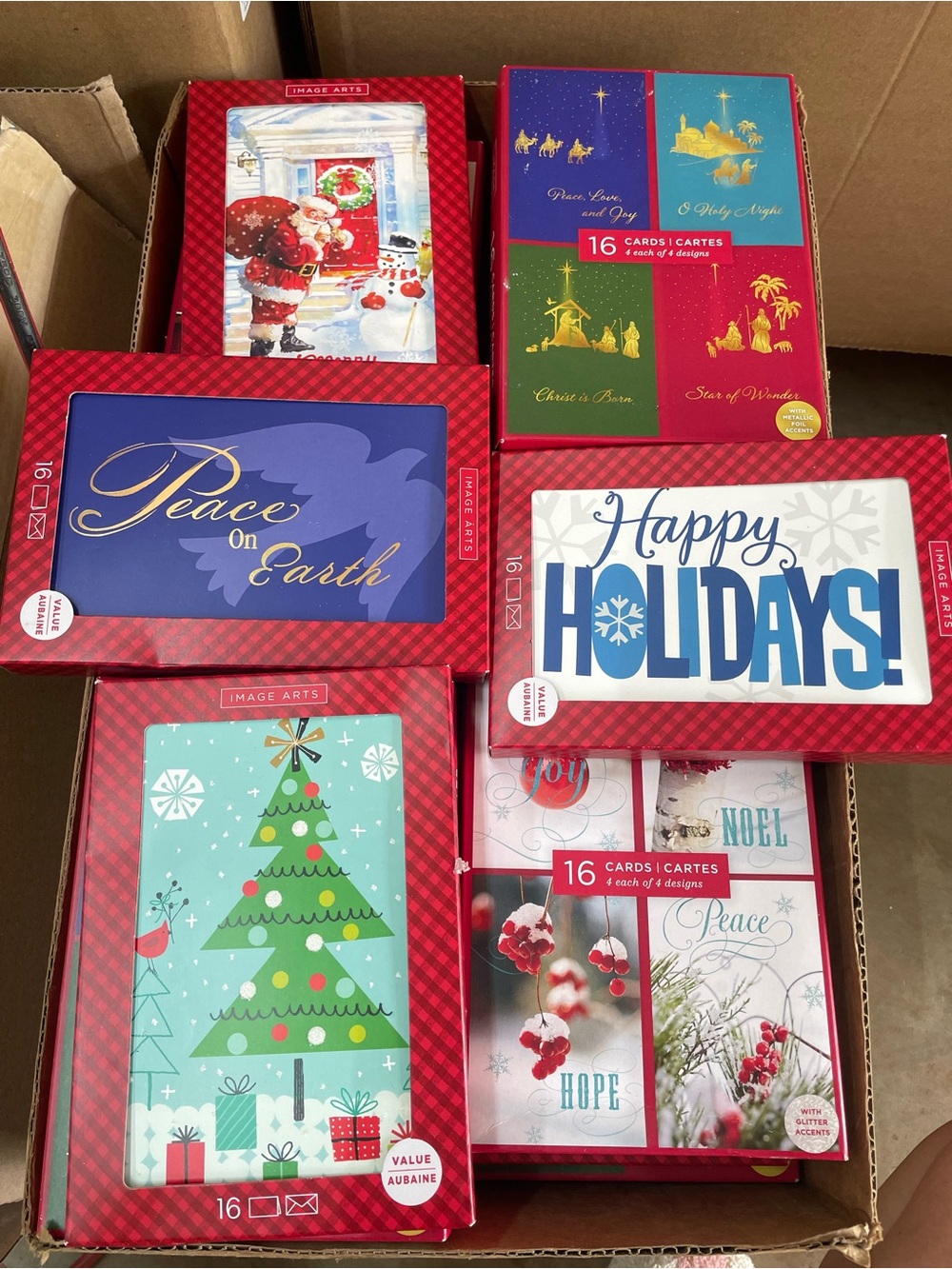 6-16pk Christmas cards